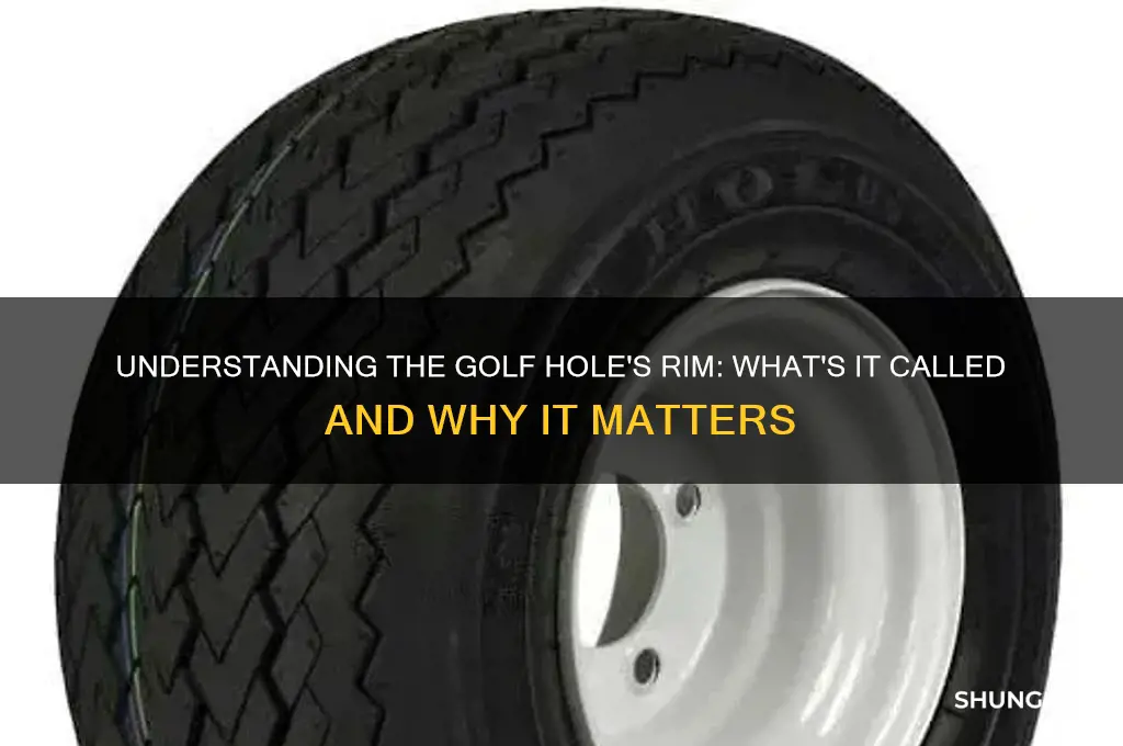 what is the rim of a golf hole called