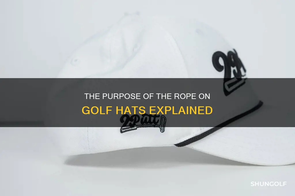 what is the rope on golf hats for