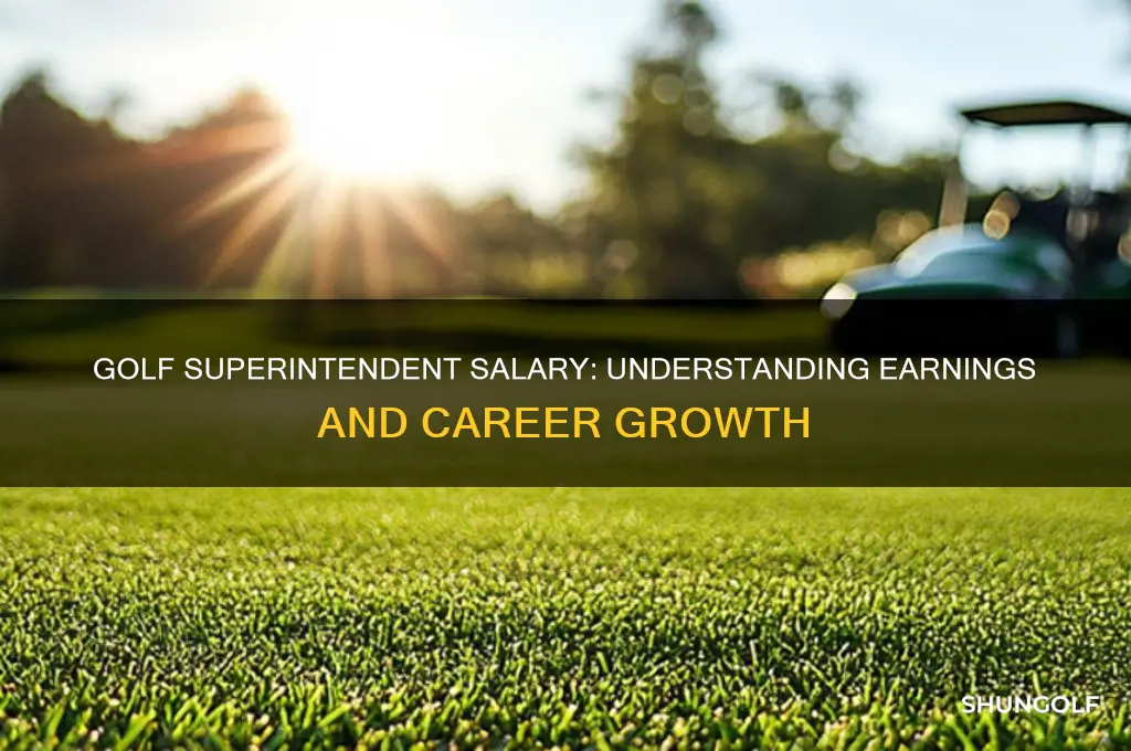 what is the salary of a golf superintendent