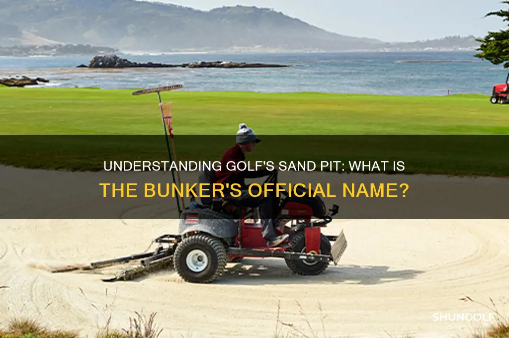 what is the sand pit called in golf