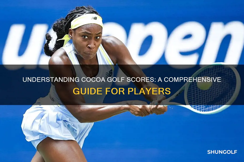 what is the score for cocoa golf