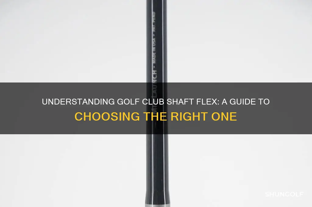 what is the shaft flex on a golf club
