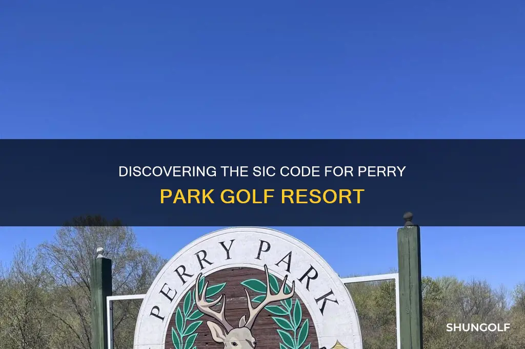 what is the sic code for perry park golf resort