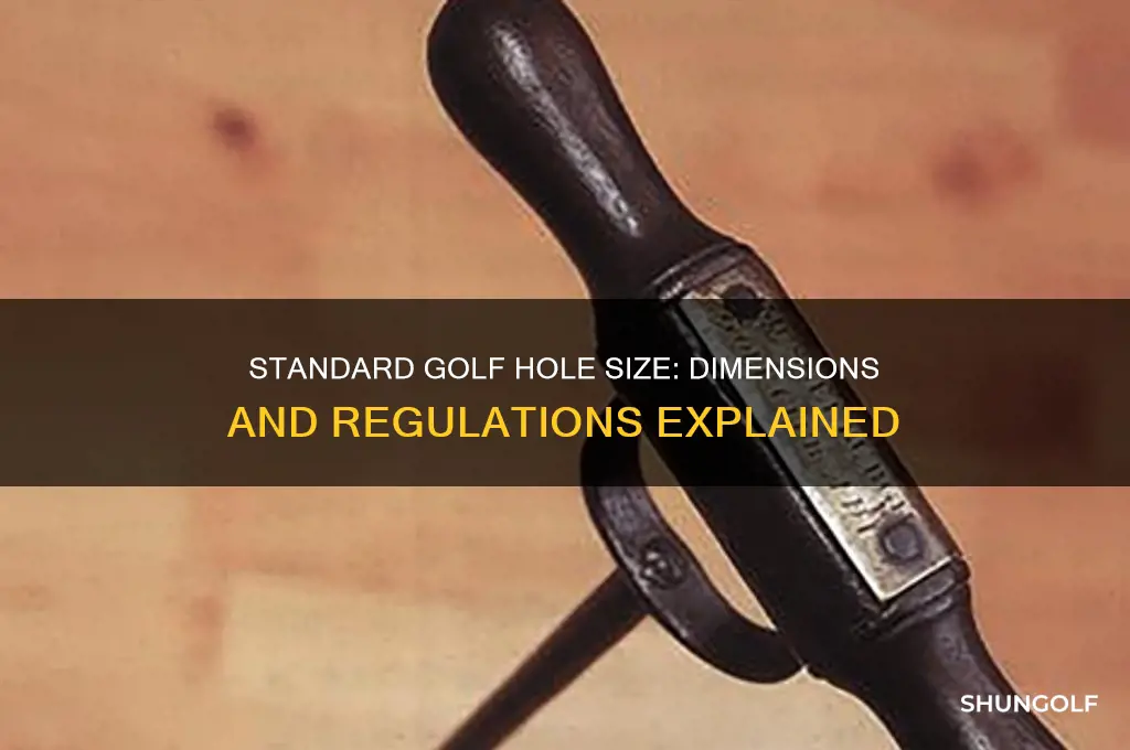 what is the size of a golf hole