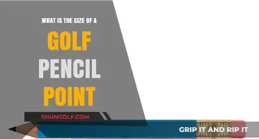 Understanding the Precise Size of a Golf Pencil Point