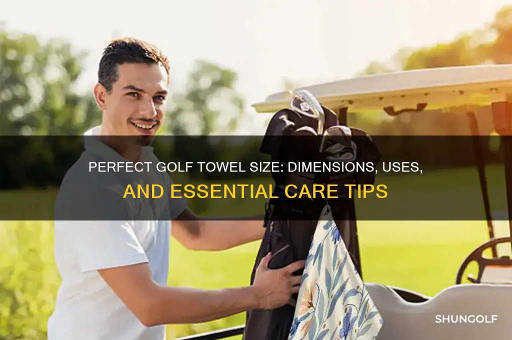 what is the size of a golf towel