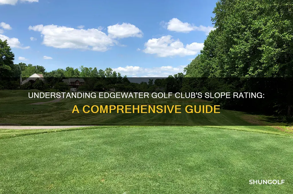 what is the slope rating at edgewater golf club