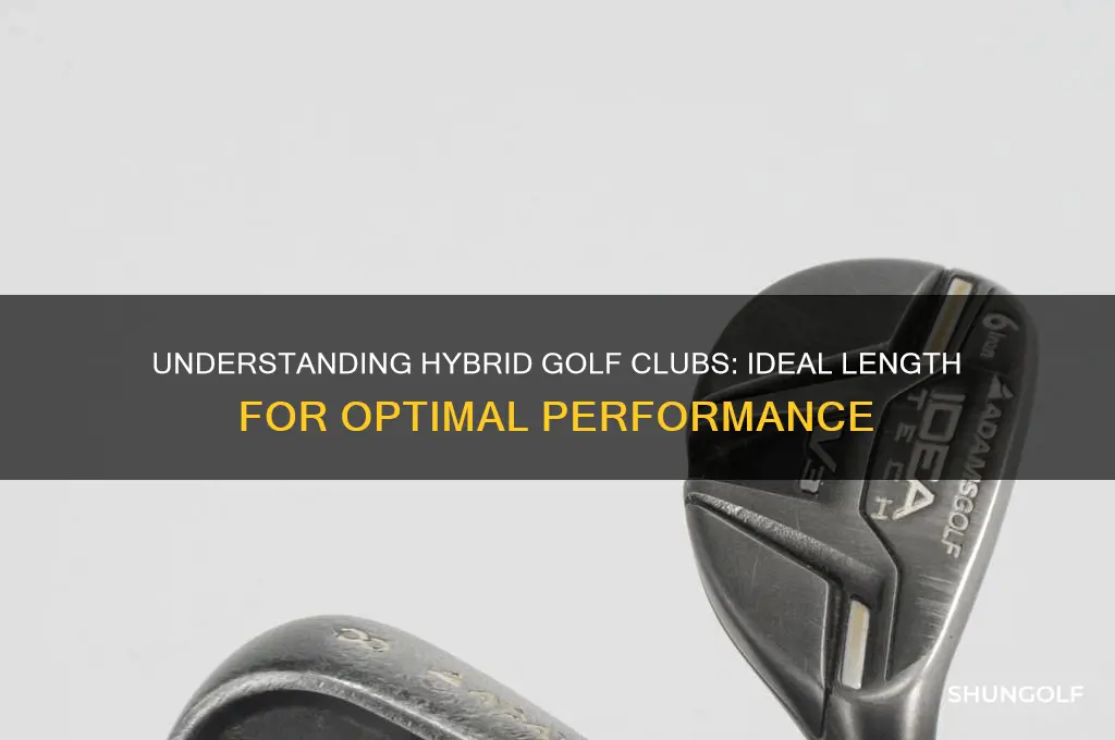 what is the standard length for hybrid golf clubs