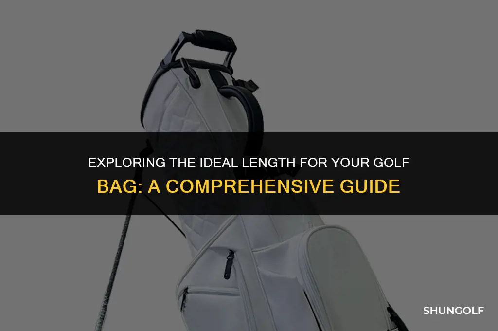 what is the standard lenth of a golf bag
