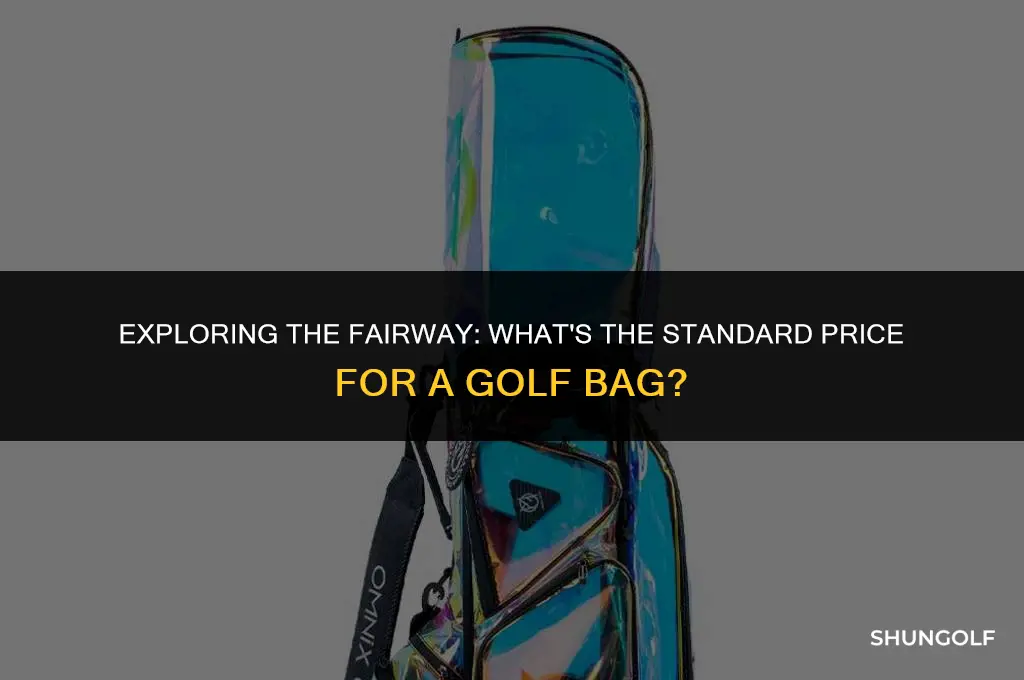 what is the standard price for a golf bag