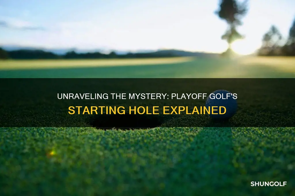 what is the starting hole for playoff golf