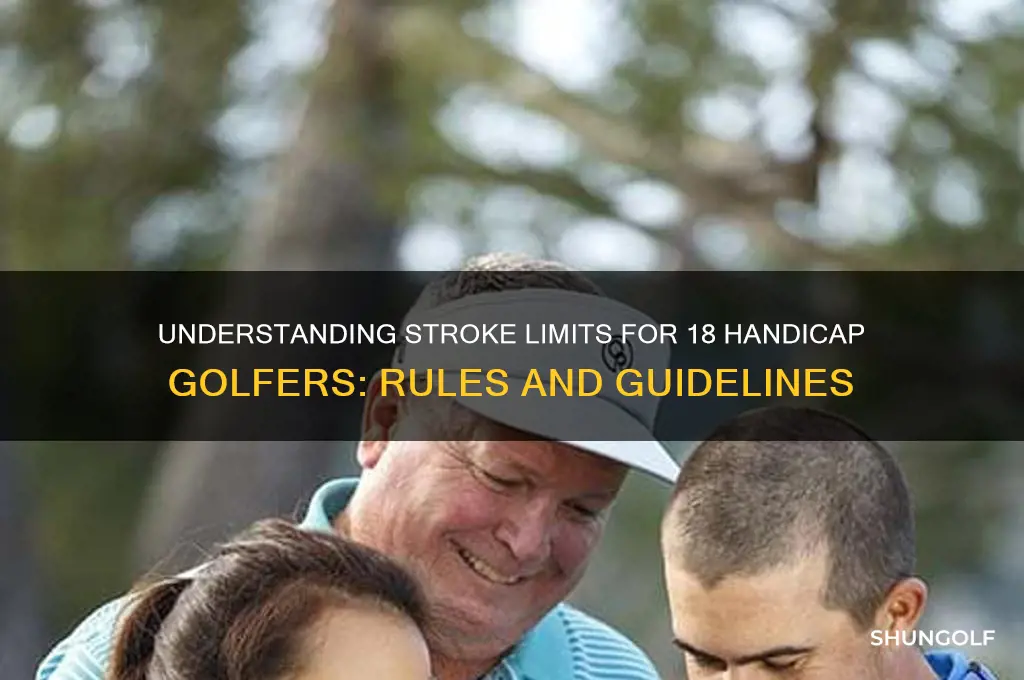 what is the stroke limit for an 18 handycap golfer