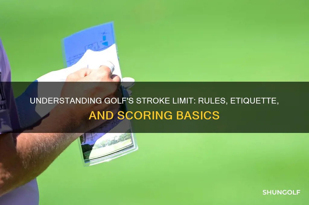 what is the stroke limit in golf