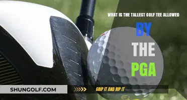 PGA Golf Tee Height Limits: What's the Tallest Allowed?