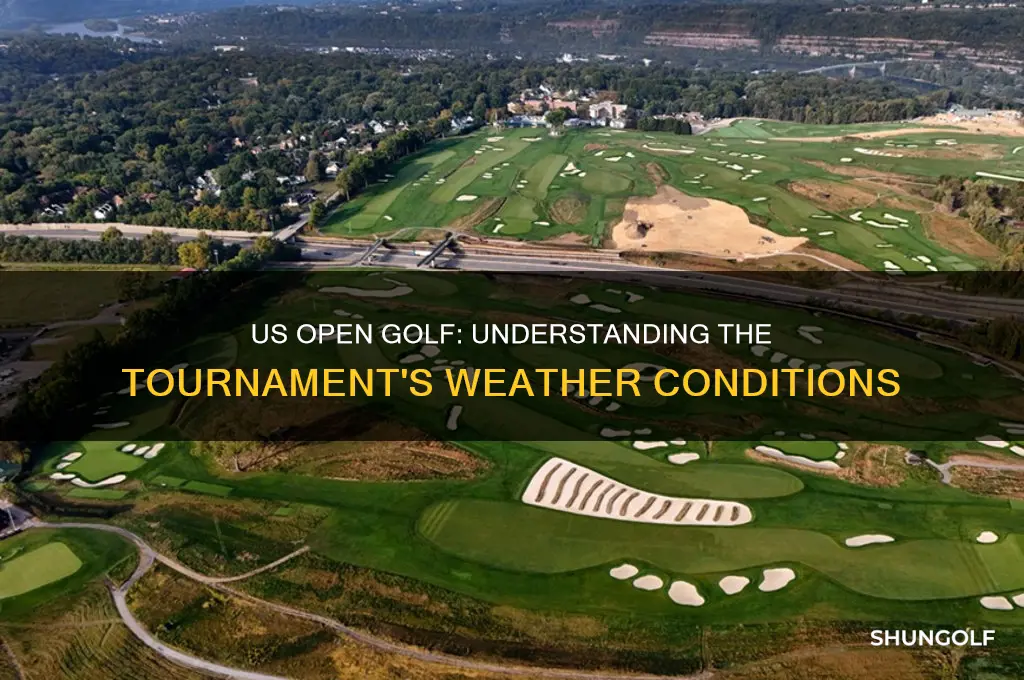 what is the temperature at the us open golf