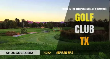 Wildhorse Golf Club TX: Current Temperature and Weather Insights