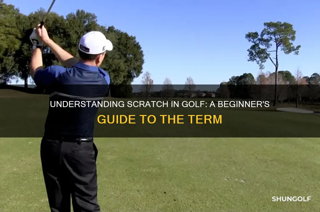what is the term scratch in golf