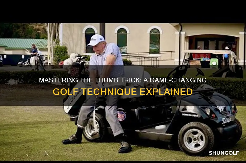 what is the thumb trick in golf