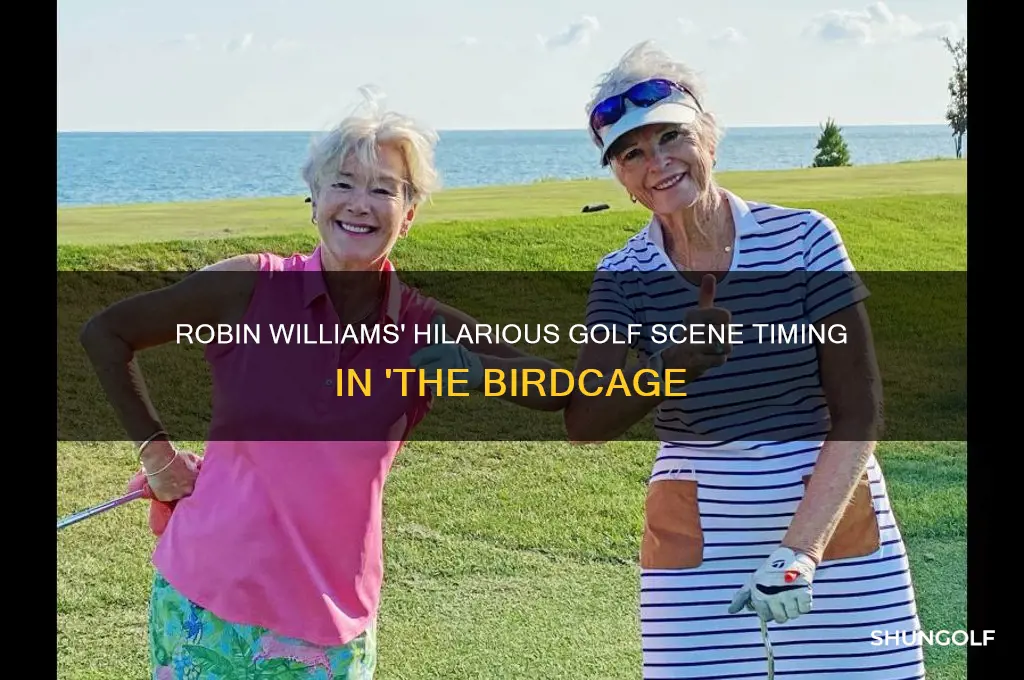 what is the time that robin williams does the golf