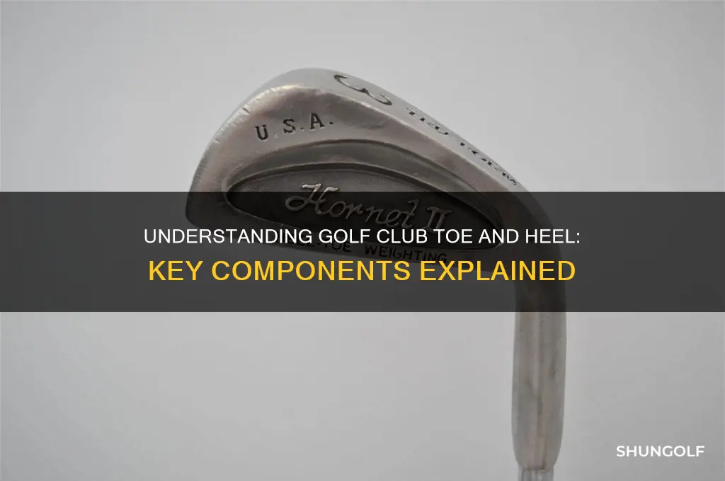 what is the toe and heel of a golf club