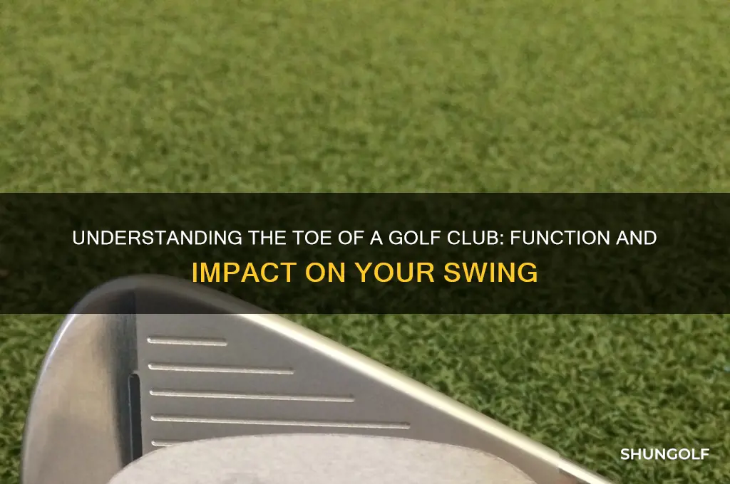 what is the toe of a golf club