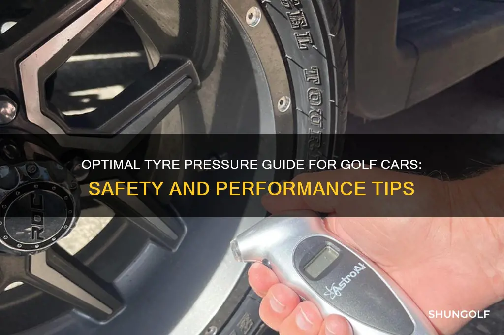 what is the tyre pressure for a golf