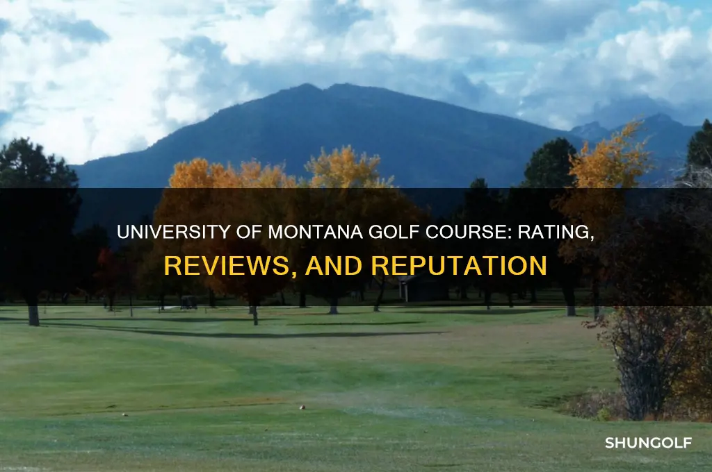 what is the university of montana golf rating
