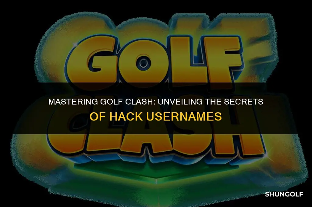 what is the username you use for golf clash hack