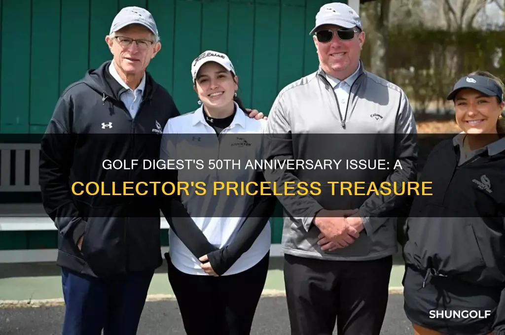 what is the value of golf digest 50th anniversary issue