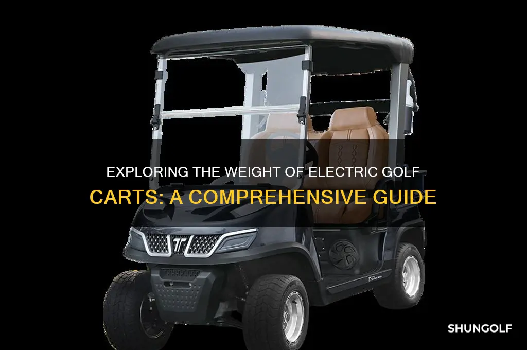 what is the weight of a golf electric