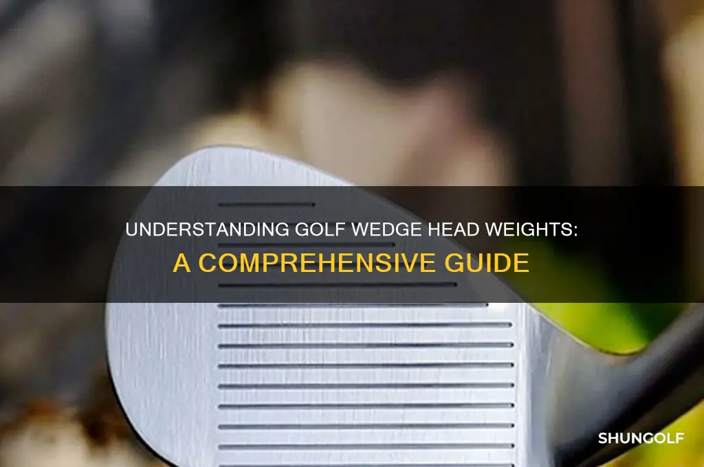 what is the weight of golf wedge heads