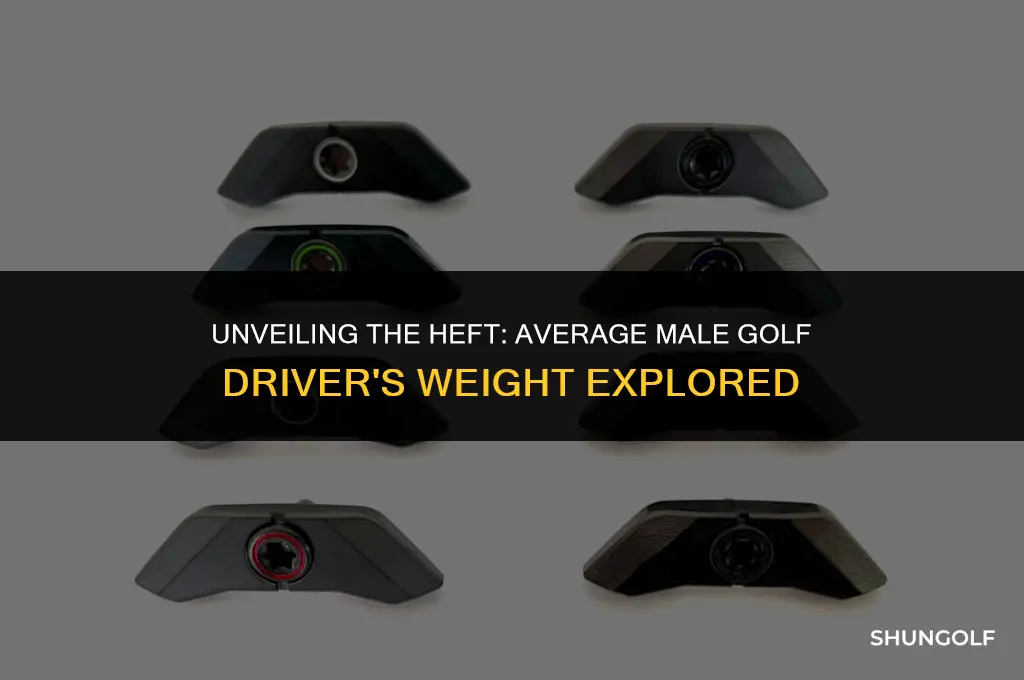 what is the weight of the average male golf driver