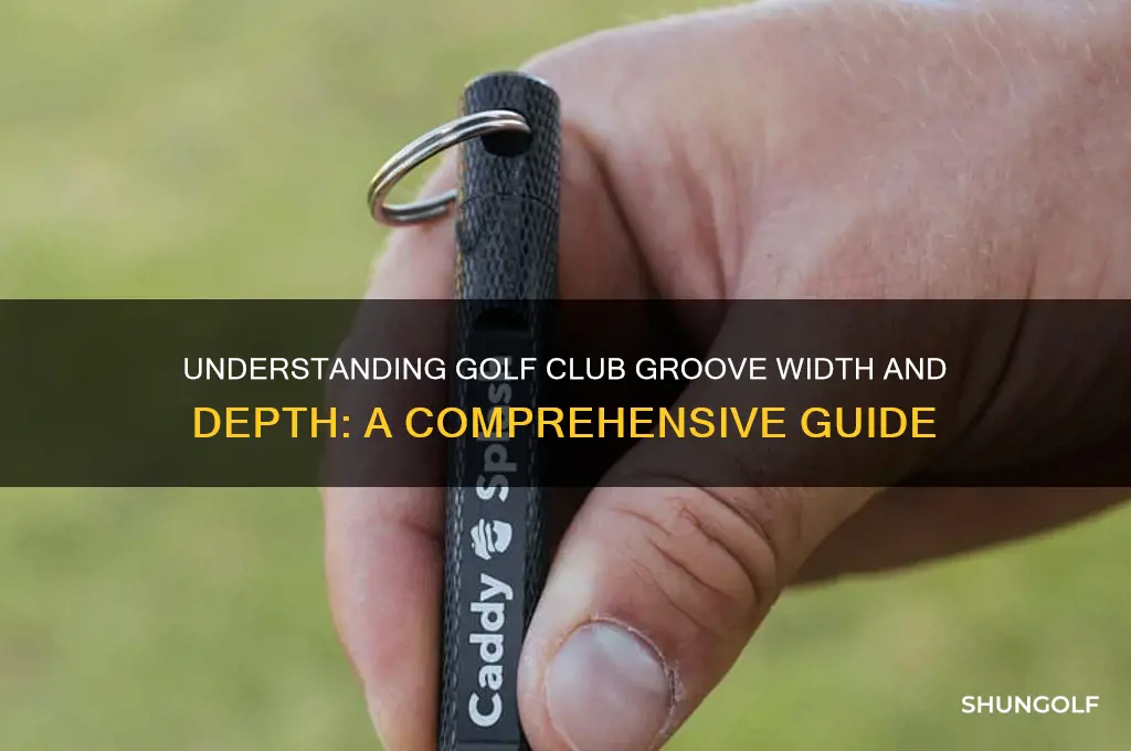 what is the width and depth of golf club grooves