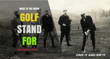 Unraveling the Mystery: What Does the Word 'Golf' Actually Stand For?