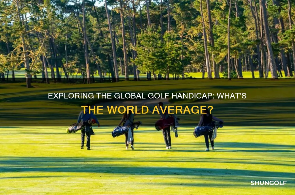what is the world average golf handicap