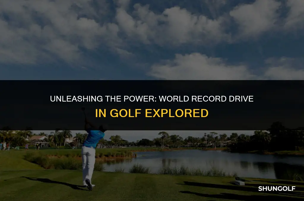 what is the world record drive in golf
