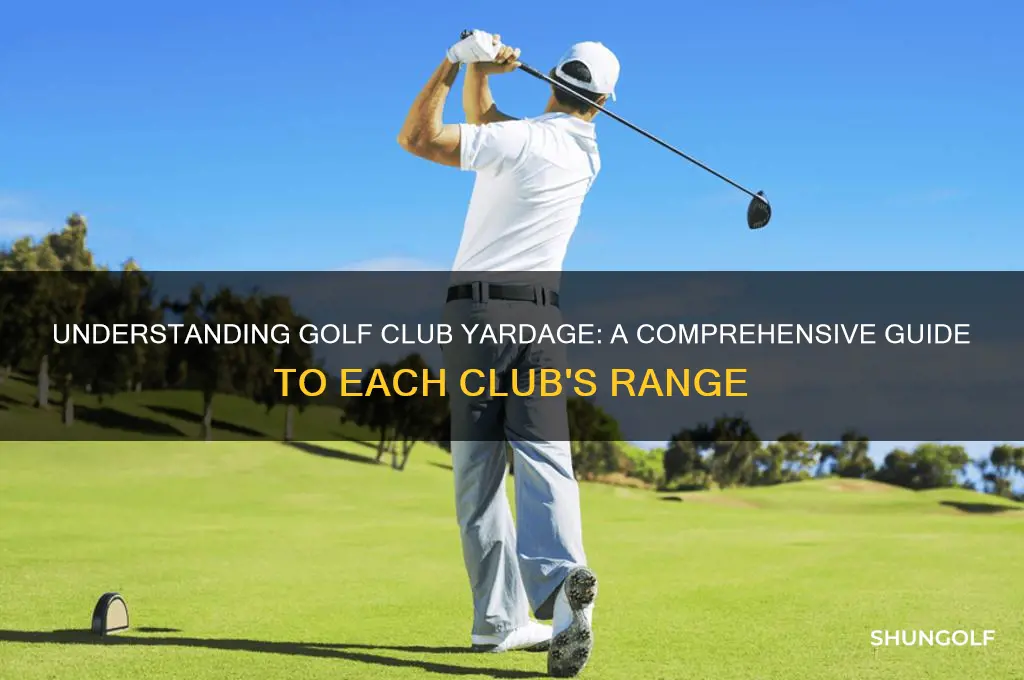 what is the yardae of each golf club