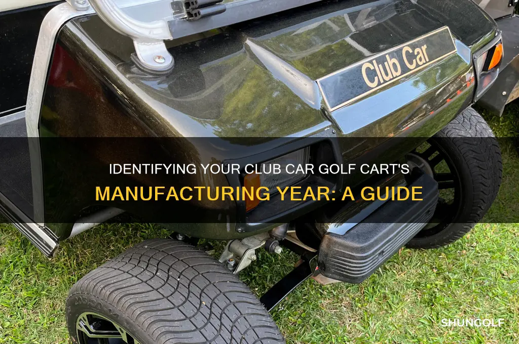 what is the year of my club car golf cart