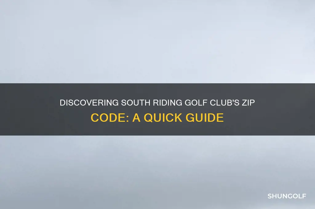 what is the zip code of south riding golf club