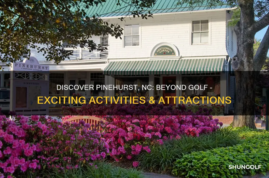 what is there to do in pinehurst nc besides golf