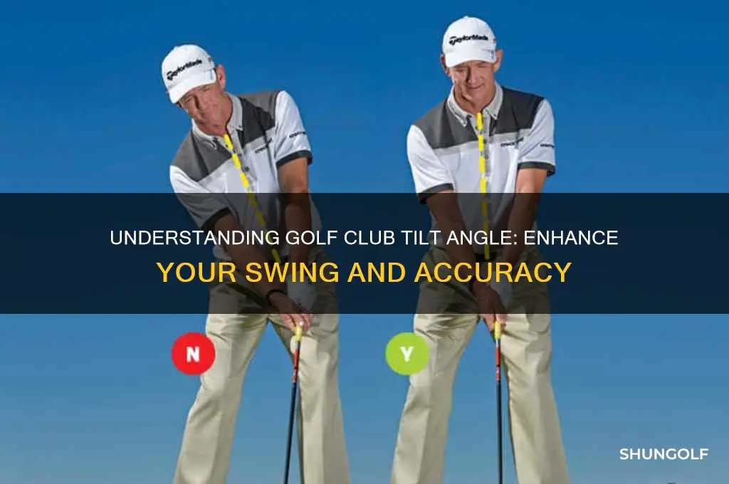 what is tilt angle golf club