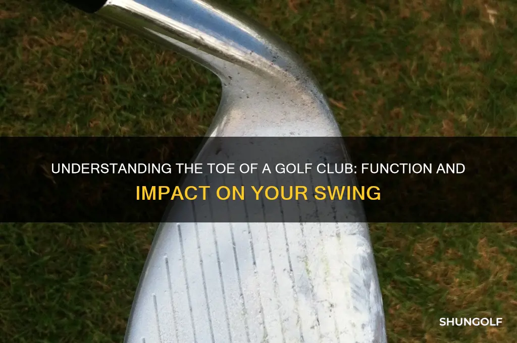 what is toe of golf club