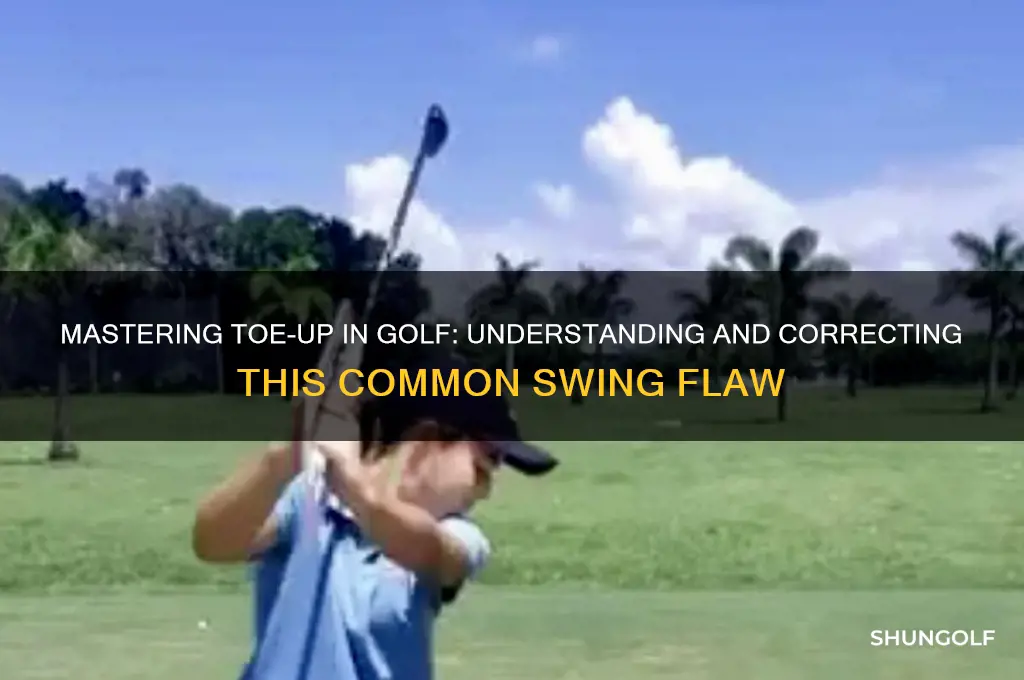 what is toeup to toe up in golf