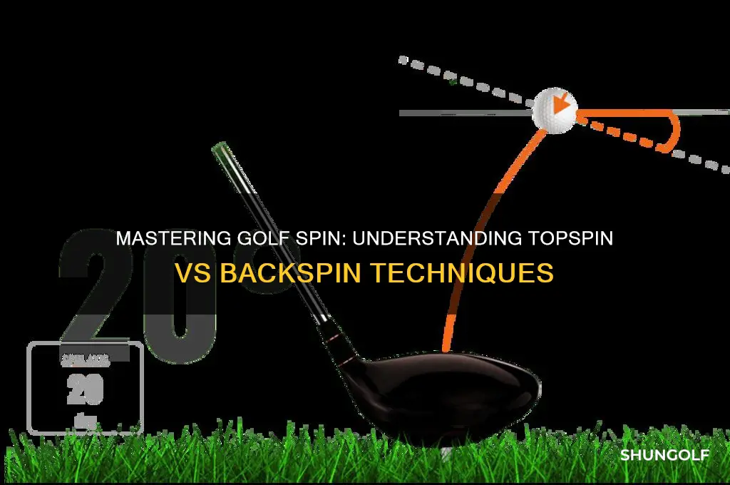 what is topspin vs back spin in golf