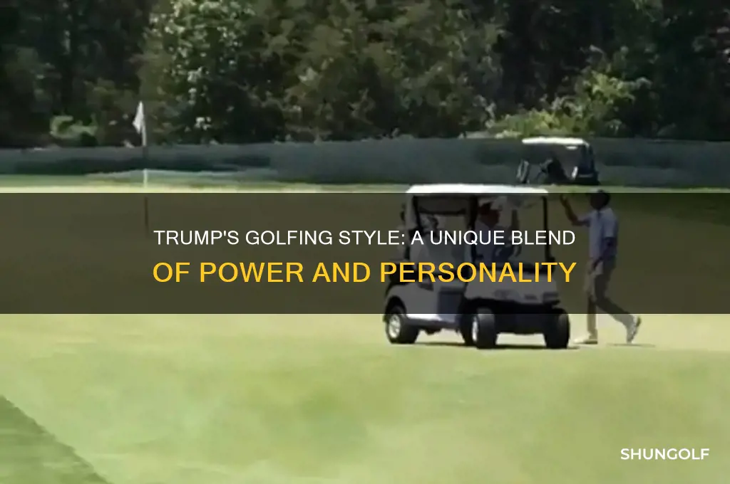 what is trump like as a golfer