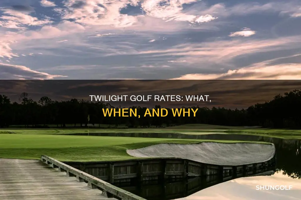 what is twilight golf rate