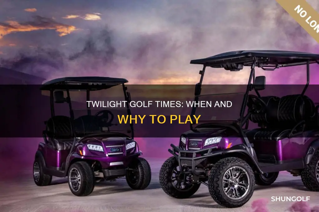 what is twilight golf times