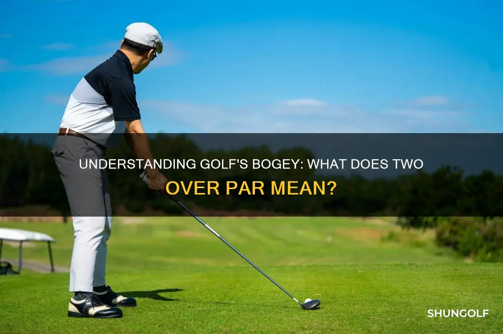 what is two over par in golf called
