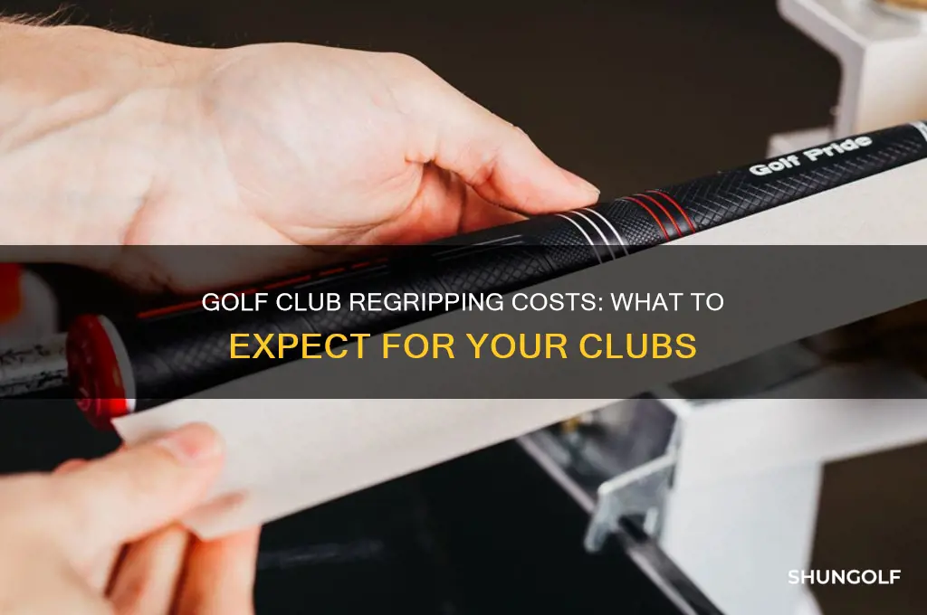 what is typical cost of having golf clubs regripped