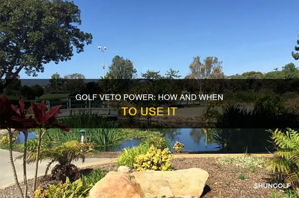 what is veto power in golf